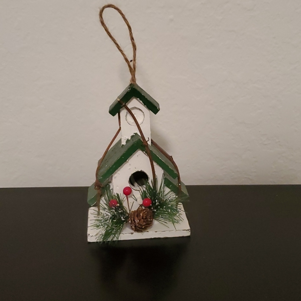 ❤ 4 /$20 Christmas birdhouse ornament decoration